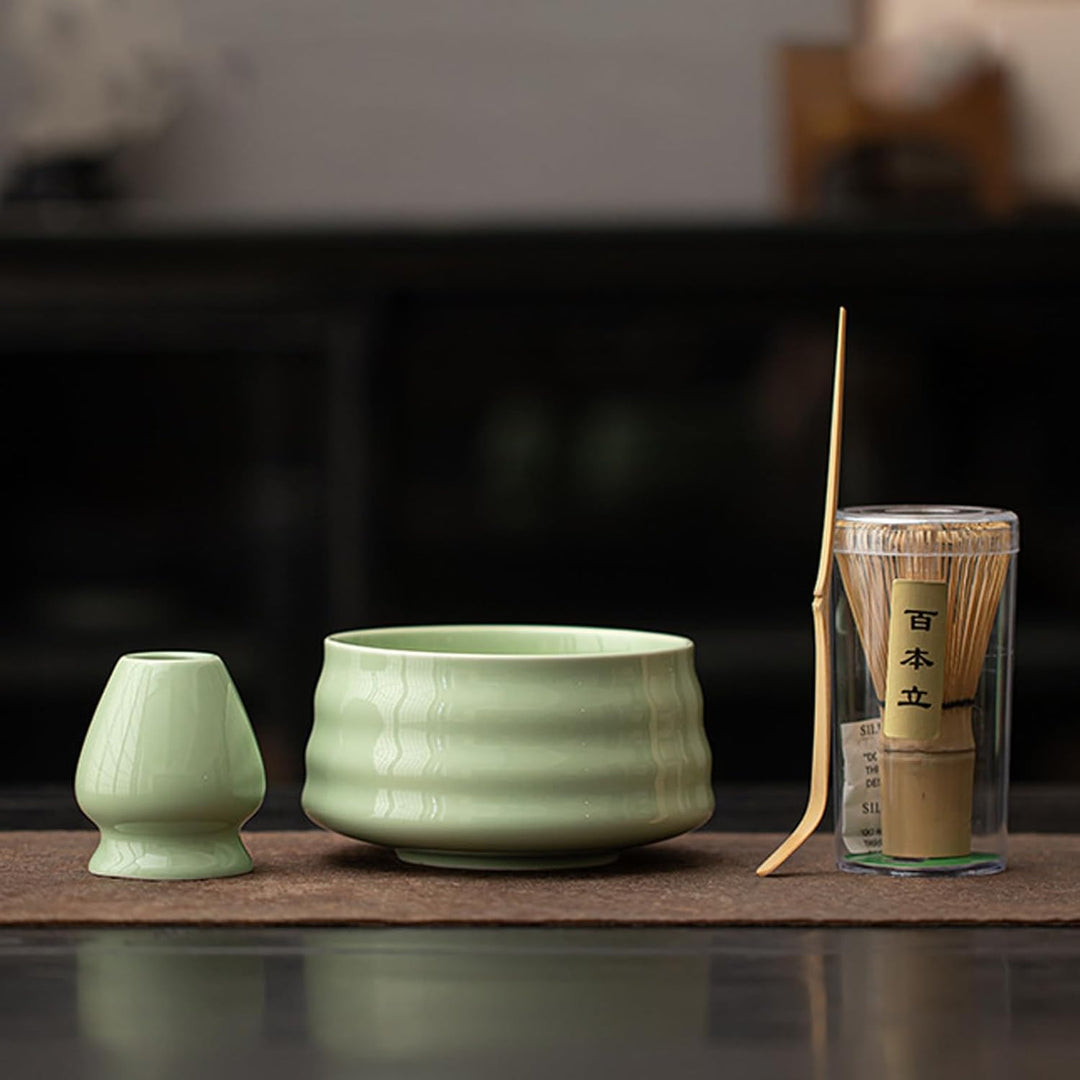 Matcha Set, Matcha Tea Sets 5 Stück Matcha Besen Set, Matcha Besen, Matcha Tea Set, Matcha Schale, S
