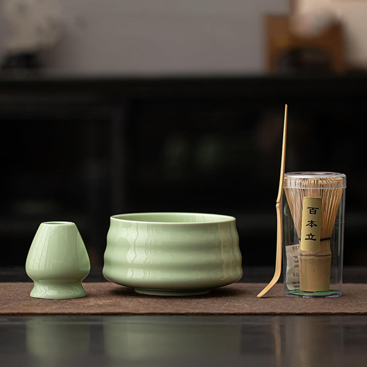 Matcha Set, Matcha Tea Sets 5 Stück Matcha Besen Set, Matcha Besen, Matcha Tea Set, Matcha Schale, S