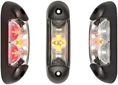 2 x LED Umrissleuchte Begrenzungsleuchte Positionsleuchte 12-24V, 3 Farben: weiss, rot, orange für L