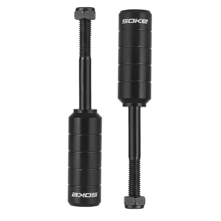 SOKE Scooter Pegs 1681, 3x18x10cm | Set aus Vier Teilen | Schraubenschlüssel, schwarz, für Kinder, J