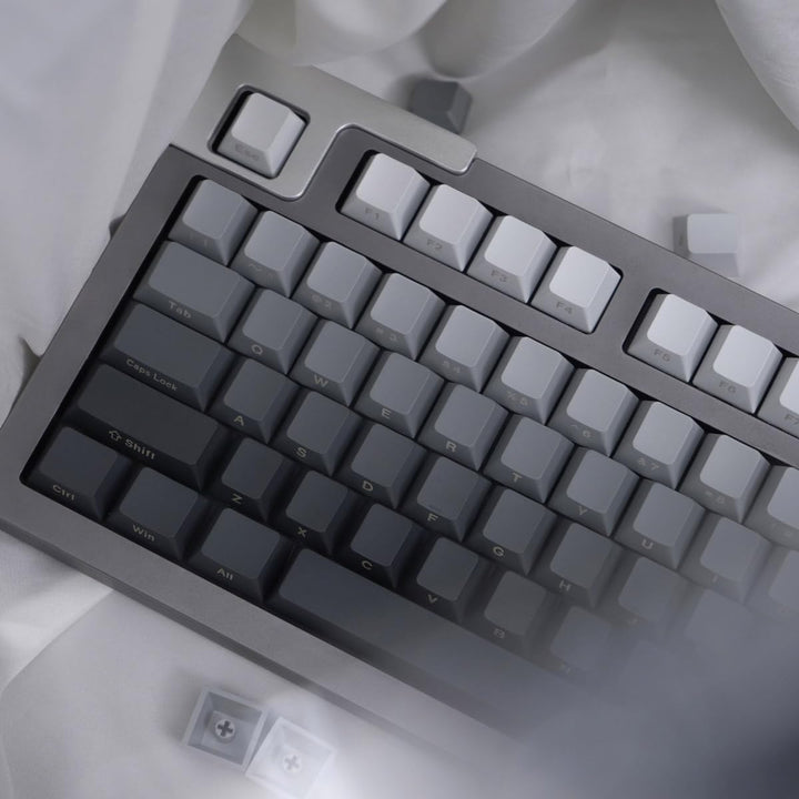 125 Tasten Gradient Grau Keycaps PBT Dye Sub Cherry Profil Tastenkappen Set Fit für Cherry Mx Schalt