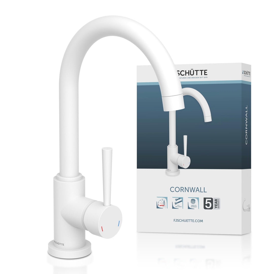 SCHÜTTE 79161 Küchenarmatur CORNWALL, 360 Grad schwenkbarer Wasserhahn Küche, Mischbatterie für die