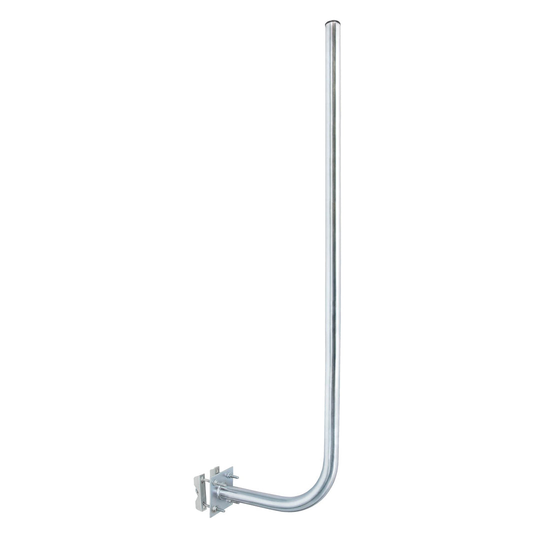 Premium X 30cm Wandhalter 120cm Mast Stahl Ø 38mm mit Zahn-Schellen Wetterstation Wand-Halterung ext