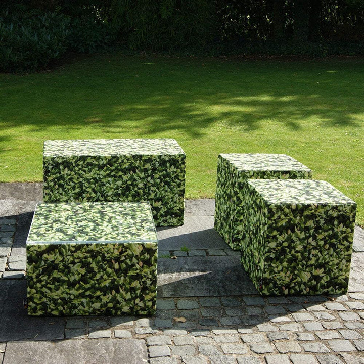 MeroWings Outdoor Sitzbank Hainbuche Textil Digitaler Fotorealistischer Druck - mit Acryltablett