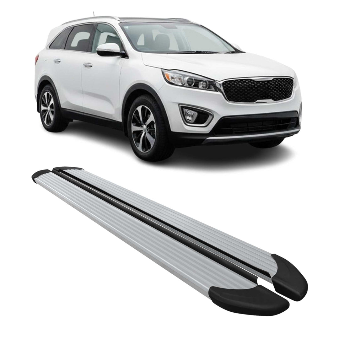 OMAC Trittbretter Seitenschweller Seitenschürze Kompatibel mit Kia Sorento 2012-2015 - 2X Aluminium
