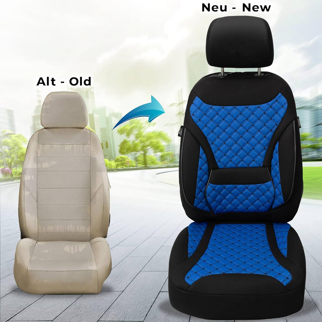BREMER SITZBEZÜGE Mass Sitzbezüge Schonbezüge für Mercedes B-Klasse W247 ZM6 ZM6 - Schwarz / Blau B-