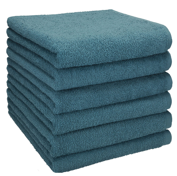 Betz 6er Pack Handtücher Set Handtuch Berlin Grösse 50 x 100 cm 100% Baumwolle Farbe tauben blau, Bl