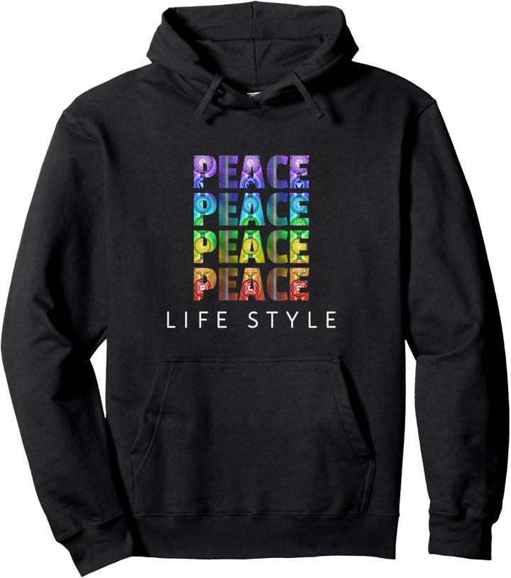Chakra Peace Lifestyle Friedenssuchende Yoga Geschenk Pullover Hoodie