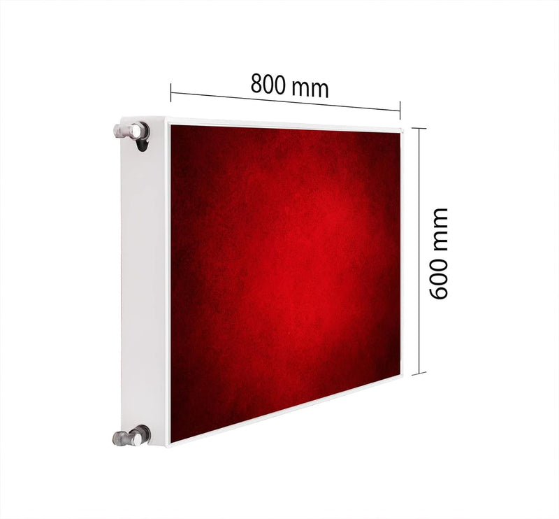 DarHaus Magnet Heizkörperverkleidung Heizkörperabdeckung Heizung Schutz, 80x60 Motiv ROT 80x60 cm, 8