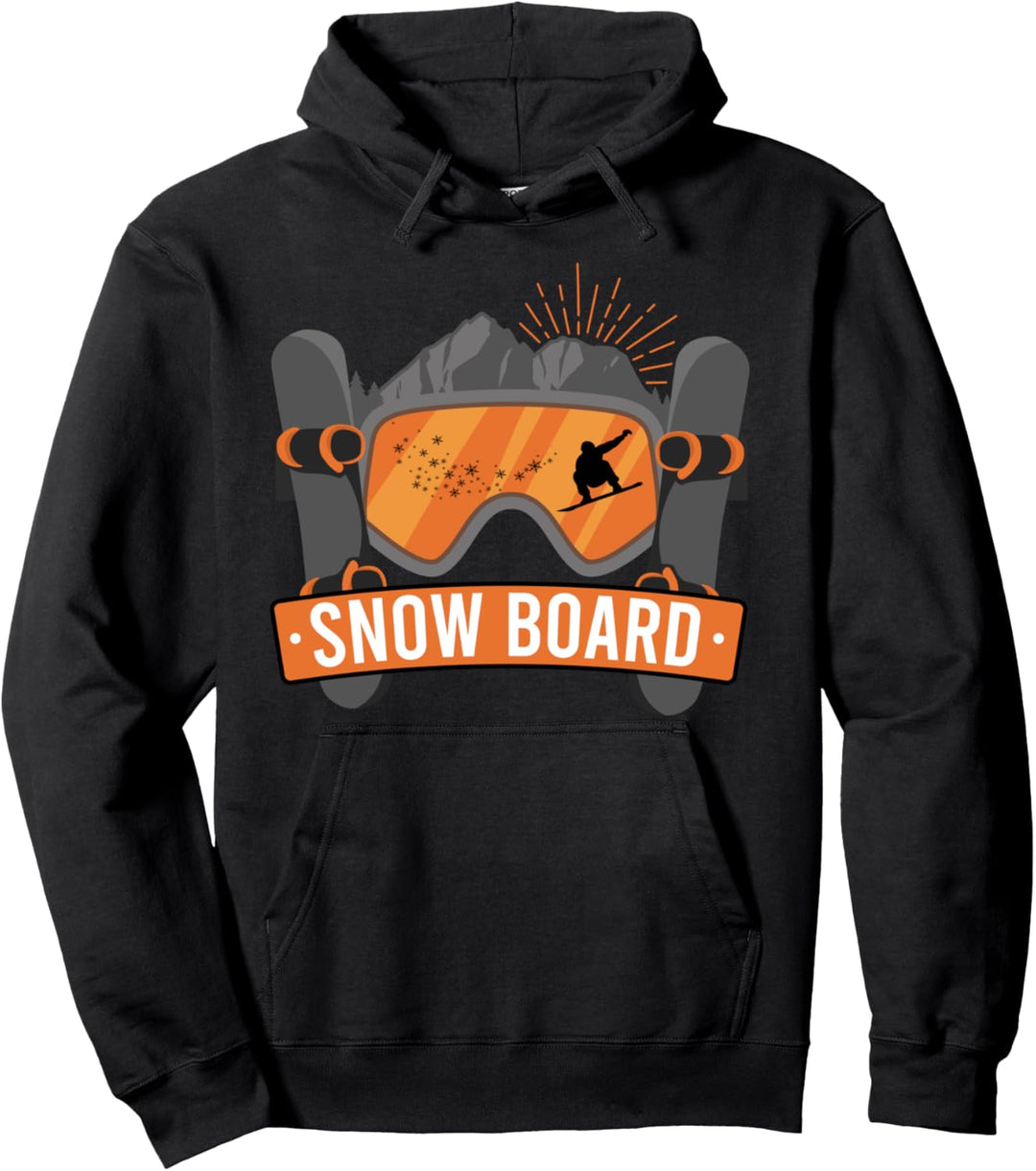 Snow Board Ski Skibrille Pullover Hoodie