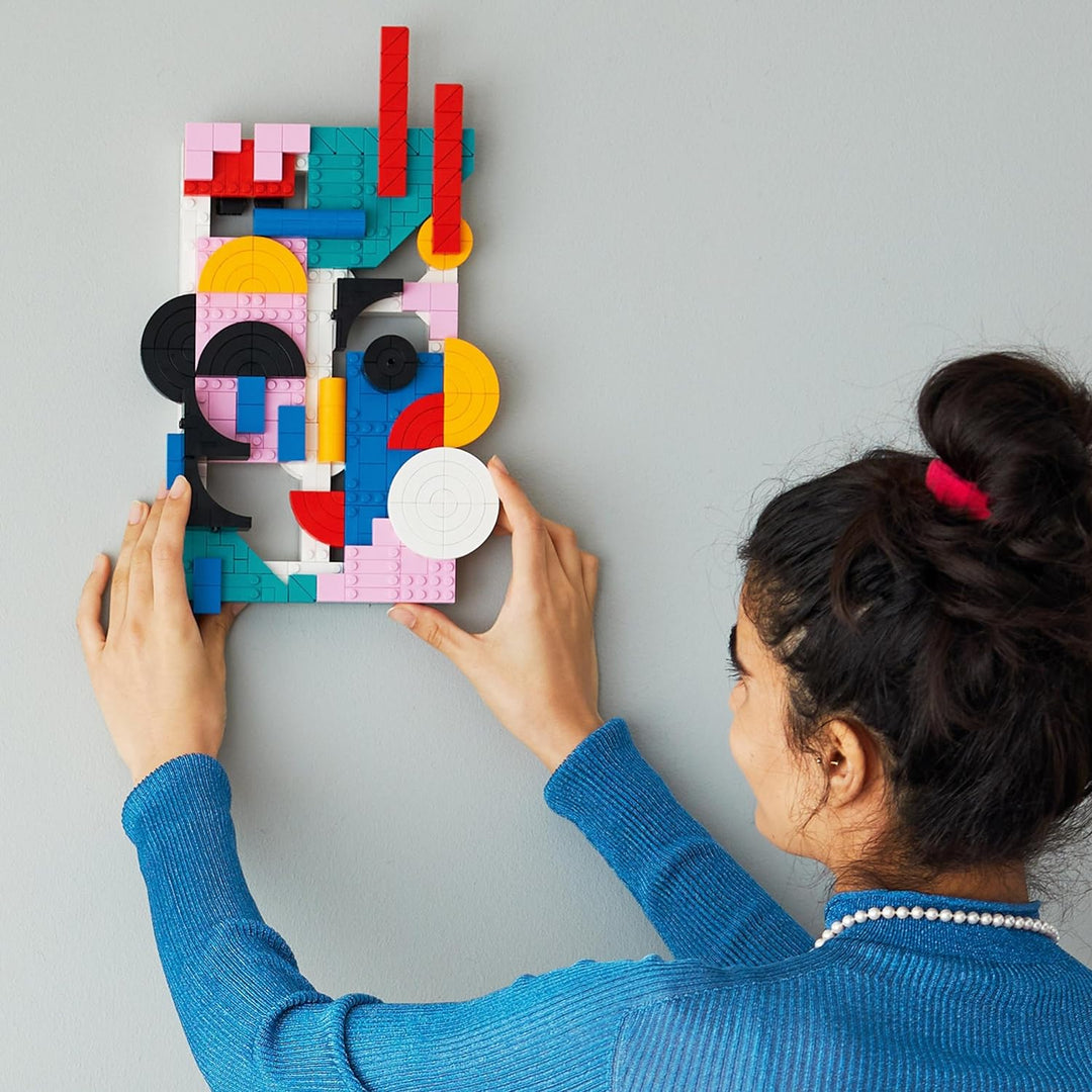 LEGO 31210 Art Moderne Kunst Set, buntes abstraktes Wandbild, Home-Deko für Wohnzimmer oder Schlafzi