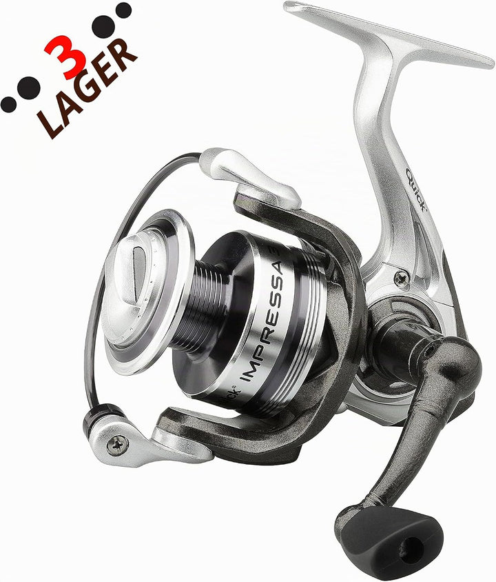 Fischzeux Angelset Forelle komplett – Mini Spin Profi Reiseruten-Set 2,10 m