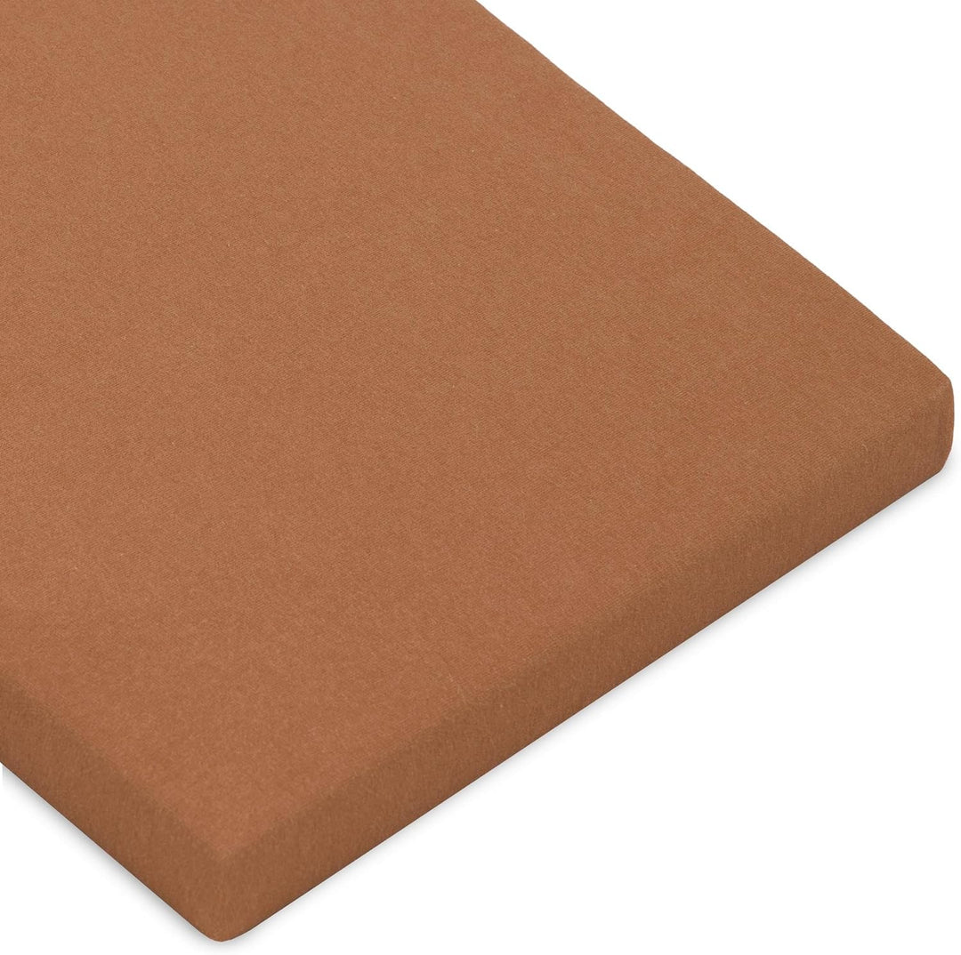 CelinaTex Casca Topper Spannbettlaken 140x200-160x220 cm Schoko braun Jersey Mako Baumwolle 210g/qm