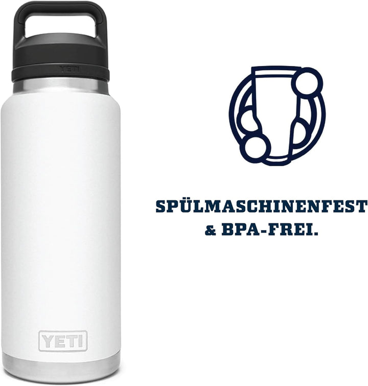 YETI Rambler36 oz bottle, white, White