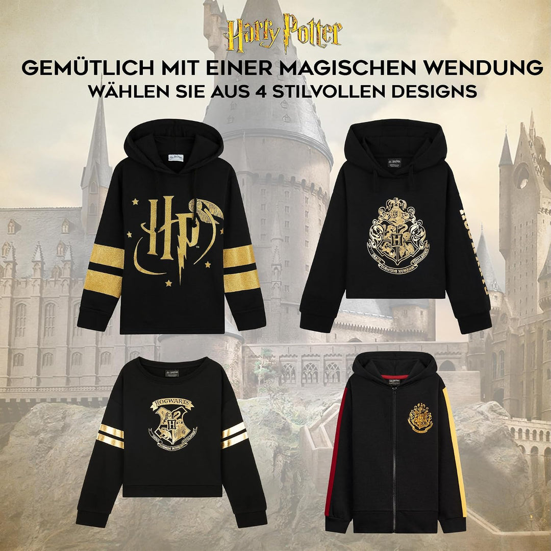 Harry Potter Mädchen Sweatshirt, Weicher und Bequemer Hogwarts Pullover - Geschenke für Mädchen Schw