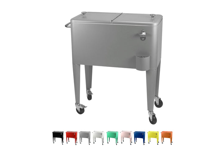 Kailua Cooler - Kühlbox, Kühlwagen, Getränkekühler Grau, Grau