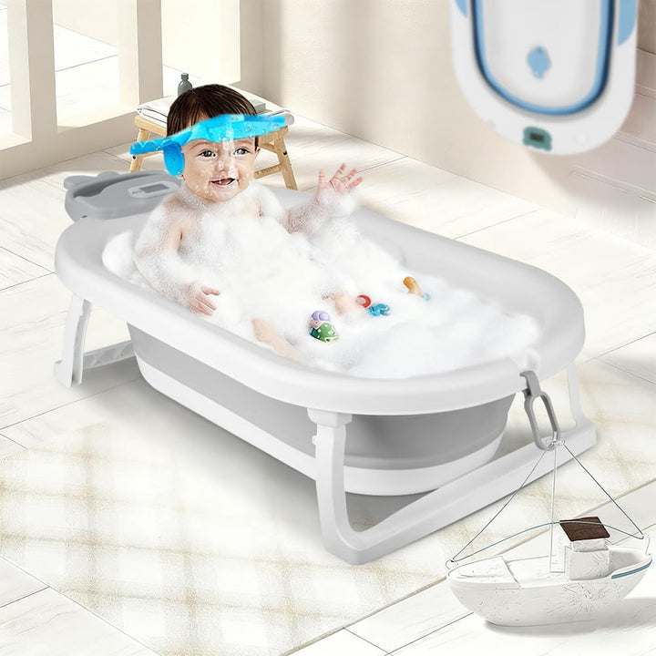 Faltbare Babybadewanne, geeignet für Babys von 0 bis 36 Monaten, ergonomisch und platzsparend, Babyw