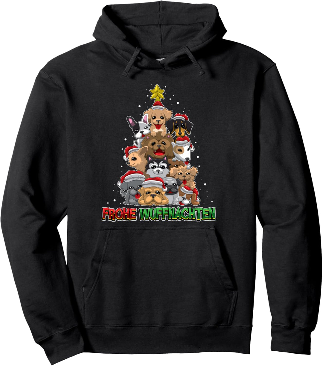 Frohe Wuffnachten - Fröhliche Weihnachten für Hundebesitzer Pullover Hoodie