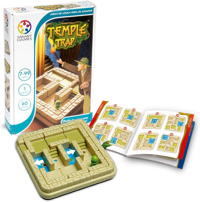 SMART GAMES 140084 SG437ES Temple Trap Lernspiel, Brettspiele, Kinderspielzeug, Smartgames, Puzzle-S