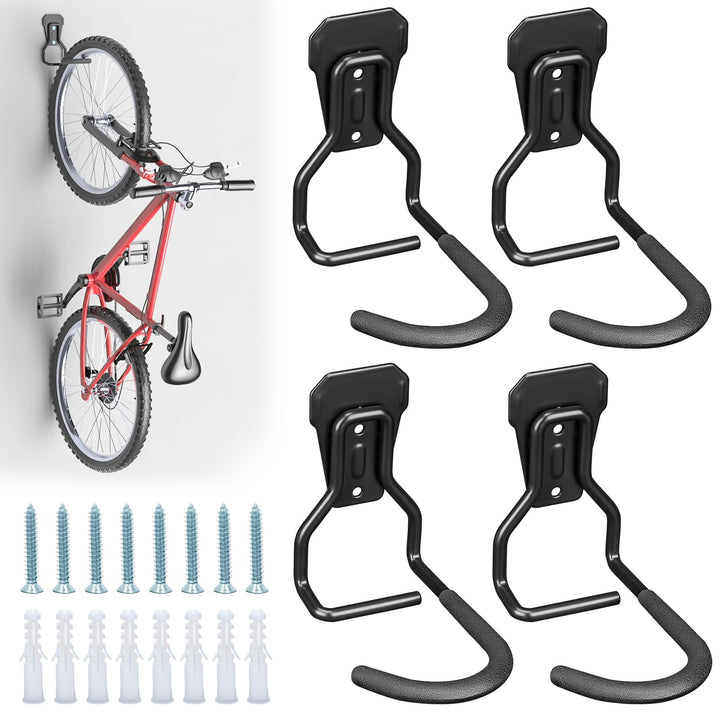Euqvunn Fahrrad Wandhalterung – Fahrradhalterung Wand Tragkraft bis 35kg, Platzsparender Vertikaler