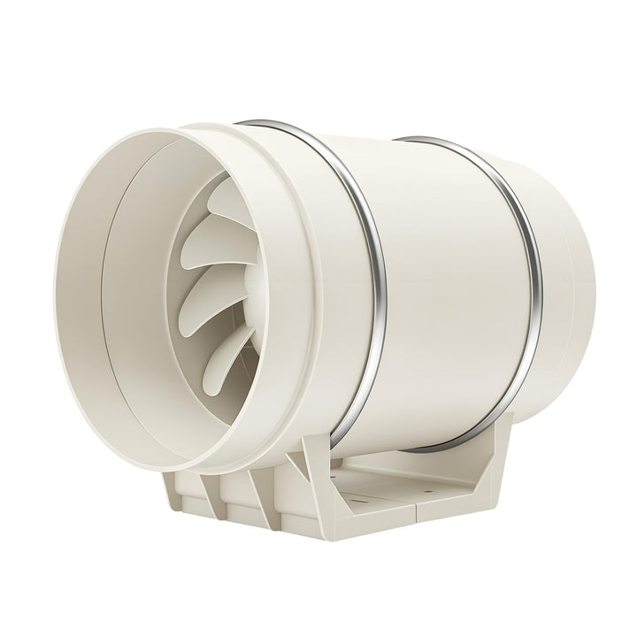 Rohrventilator Rohrlüfter,136W 900m³/h Mit Kupfermotor Ø150mm | 2600U/min,Diagonale Lüfterblätter,Ab