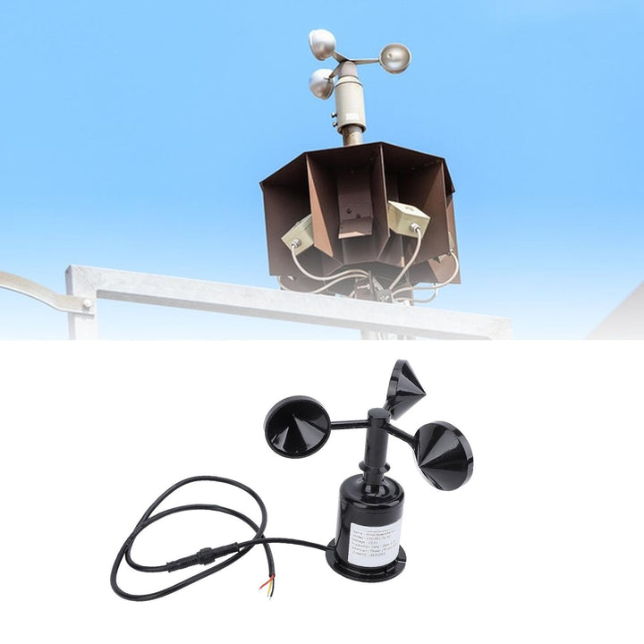 Haofy Windgeschwindigkeits-Anemometer 5 V DC, Kompatibel mit Unteren und Seitlichen Verkabelungsopti