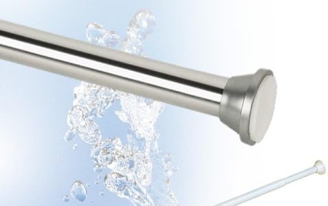 Silber glänzend Teleskopstange Gardinenstange Duschvorhangstange Klemmstange 160-300 cm Aluminium -
