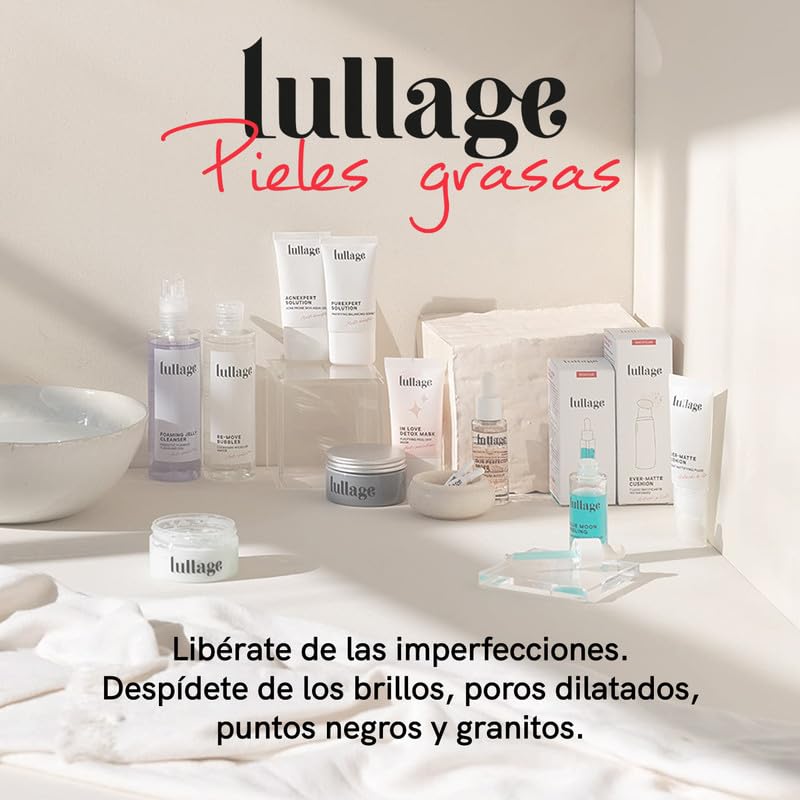 Lullage | Mizellen Gesichtsreinigung | 200 ml | Rosenwasser, Waschgel für Unreine Haut, Revitalisier