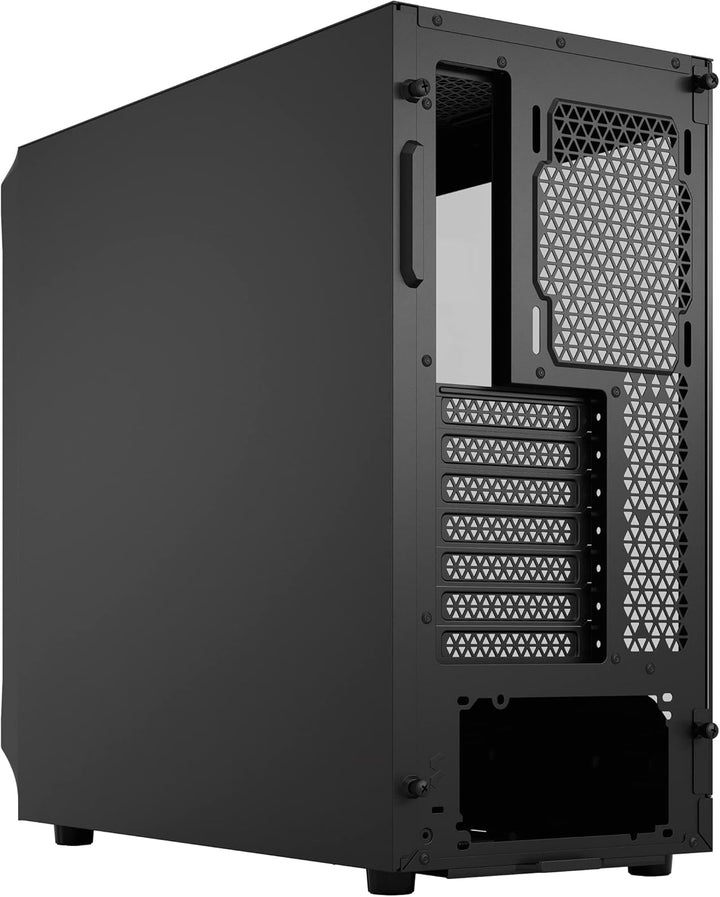Fractal Design Focus 2 Black - Tempered Glass Clear Tint – Mesh Front – Two 140 mm Aspect Fans Inclu