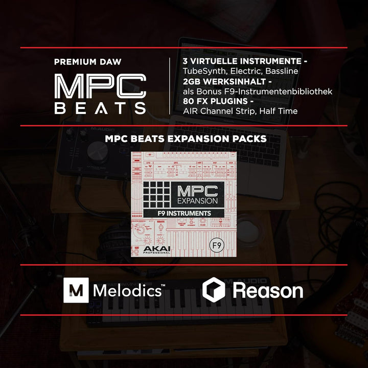 M-Audio Keystation Mini 32 MK3 - Ultra-portabler Mini USB MIDI Keyboard Controller mit MPC Beats Key