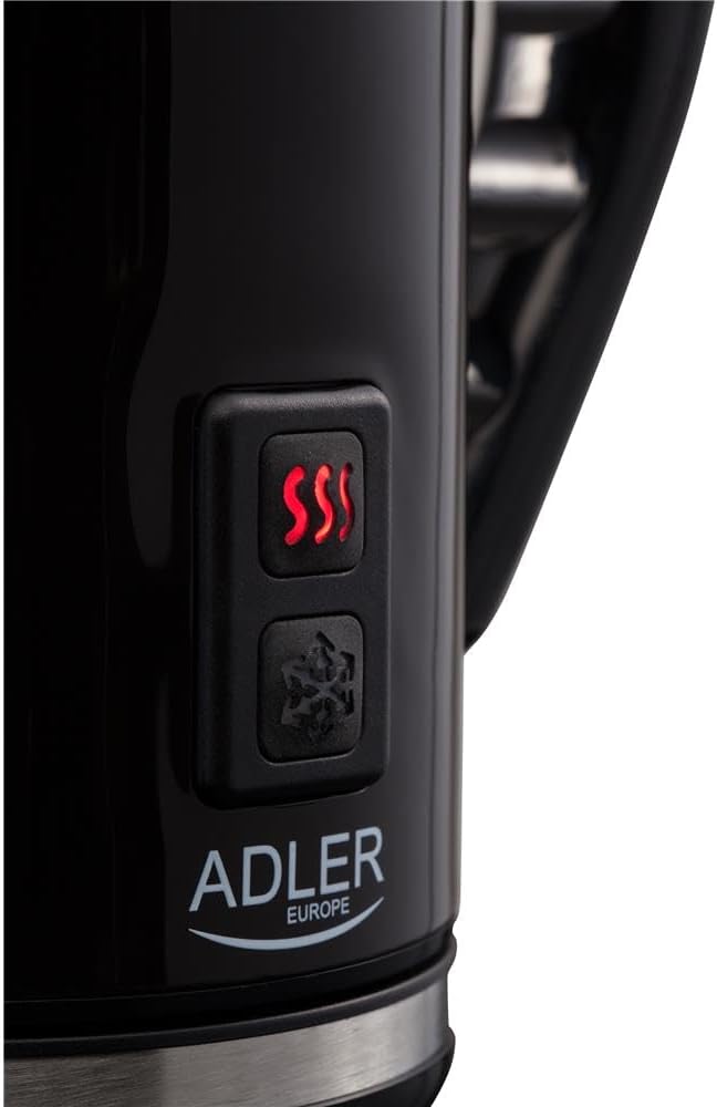 Adler, Schwarz, Einheitsgrösse Milchaufschäumer mit Feat-Funktion und 500W Leistung AD 4478
