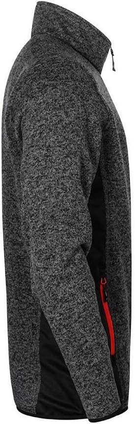 Strick Jacke Workwear Herren, Graphit-Melange, S