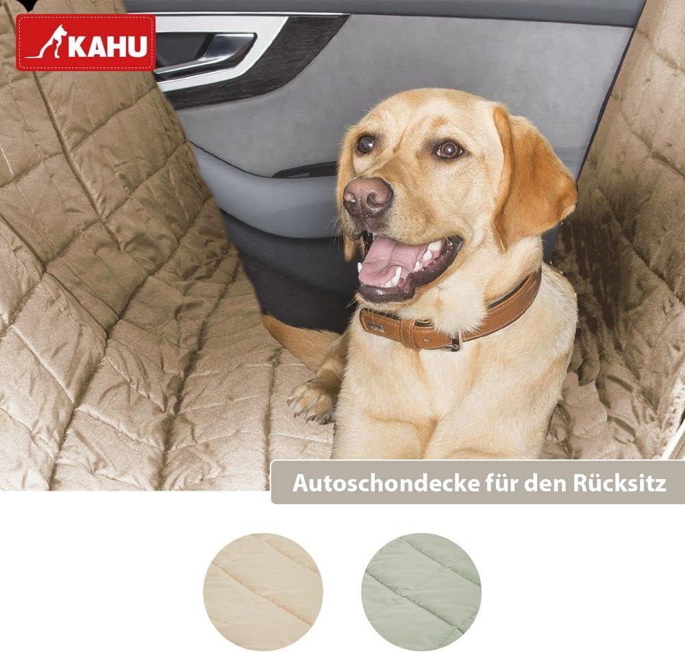 KAHU® Autschondecke für Hunde (148 x 143 cm)• Waschbare Hundedecke für Autorücksitz • Autodecke Hund