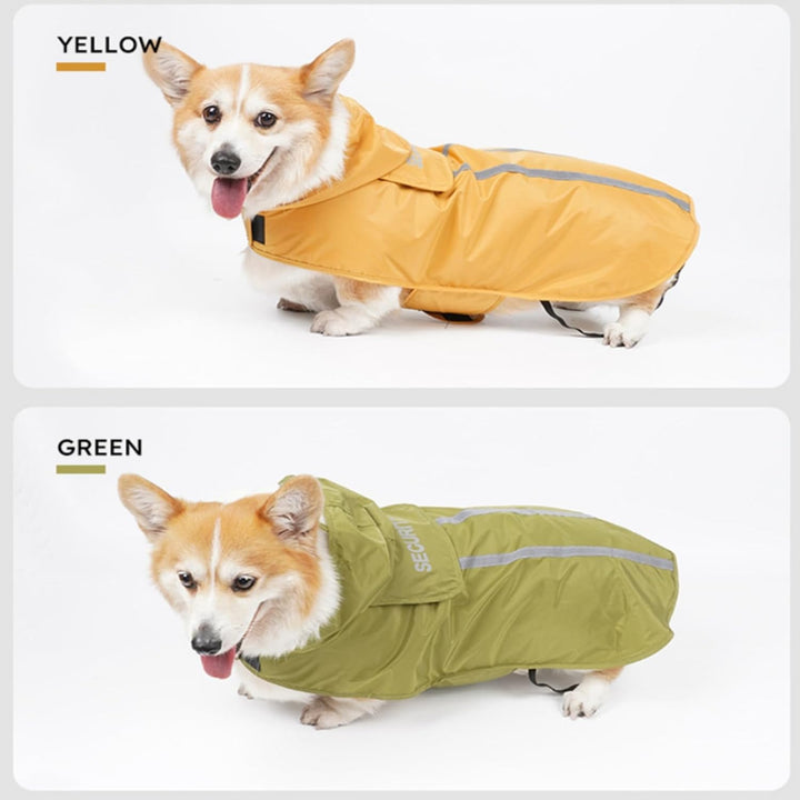 Regenmantel Hund, Hunderegenmantel Wasserdicht Reflektierende Jacke Für Haustiermäntel, Regenjacke H