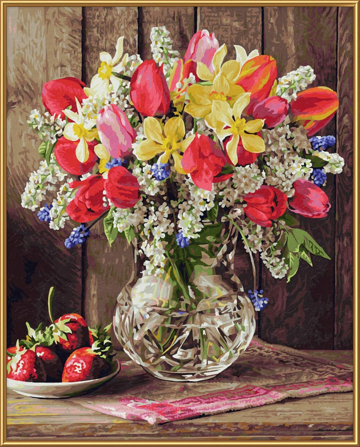 Schipper 609130790 Malen nach Zahlen - Ein Gruss aus dem Bauerngarten - Bilder malen für Erwachsene,