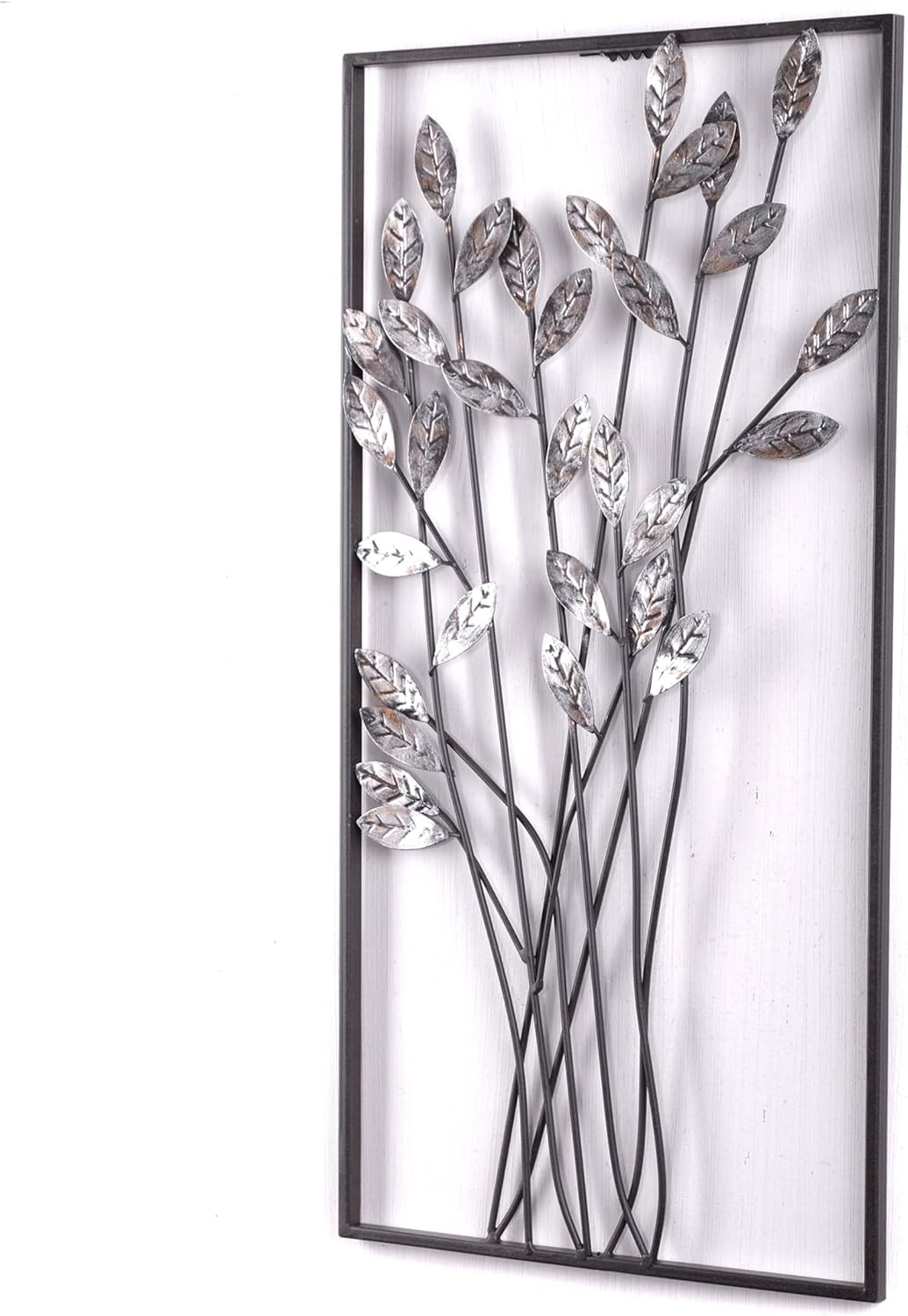 DESIGN DELIGHTS EINZIGARTIGE WANDDEKO ZWEIGE | Metall, 62 cm, Silber/braun | Wanddekoration Blumen
