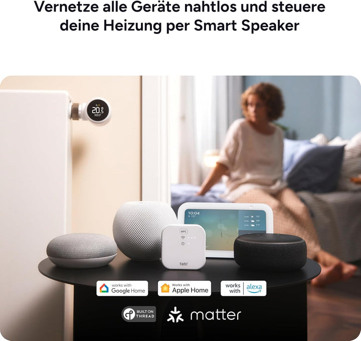 tado° Smartes Heizkörperthermostat X – Trio Pack, Heizungssteuerung per App und Smart Speaker (Alexa