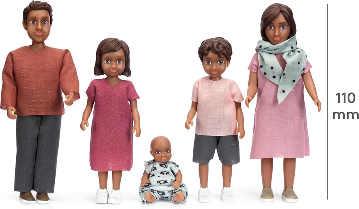 Lundby Puppenhaus Puppen für Familie - Puppenfamilie Nikki - Biegepuppen - Zubehör - Figuren - Masss