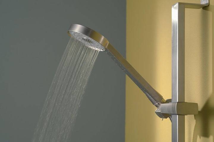 Haceka, IXI, Dusch und Bad Zubehör, Duschstangenset, Dusche, Rostfrei Stahl, 1137913 Gebürstet Dusch
