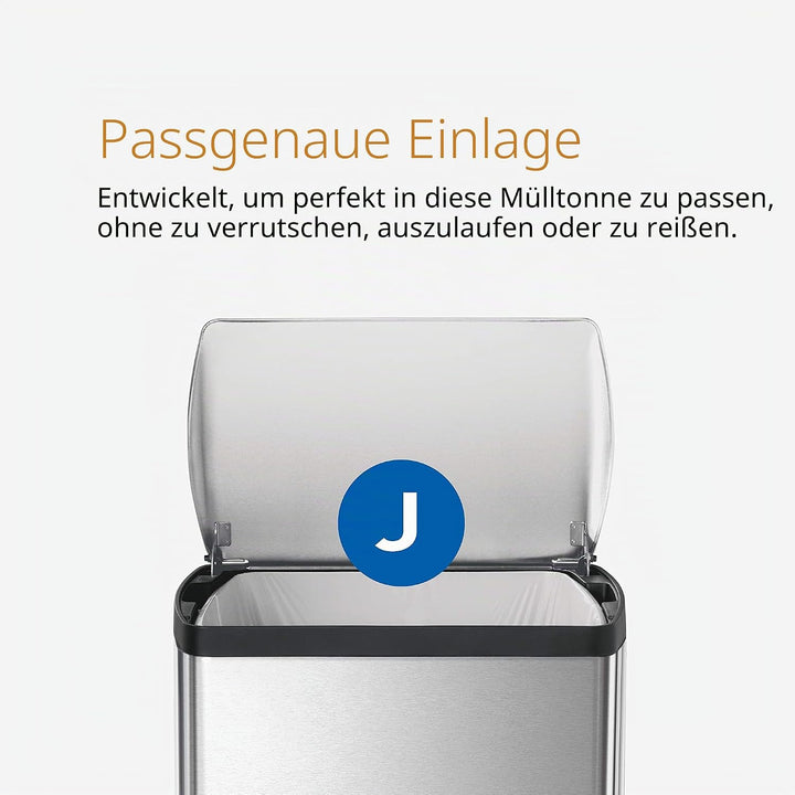 simplehuman CW1814 38 Liter, rechteckiger Treteimer, Mülleimer Küche, gebürsteter Stahl, 10 Jahre Ga