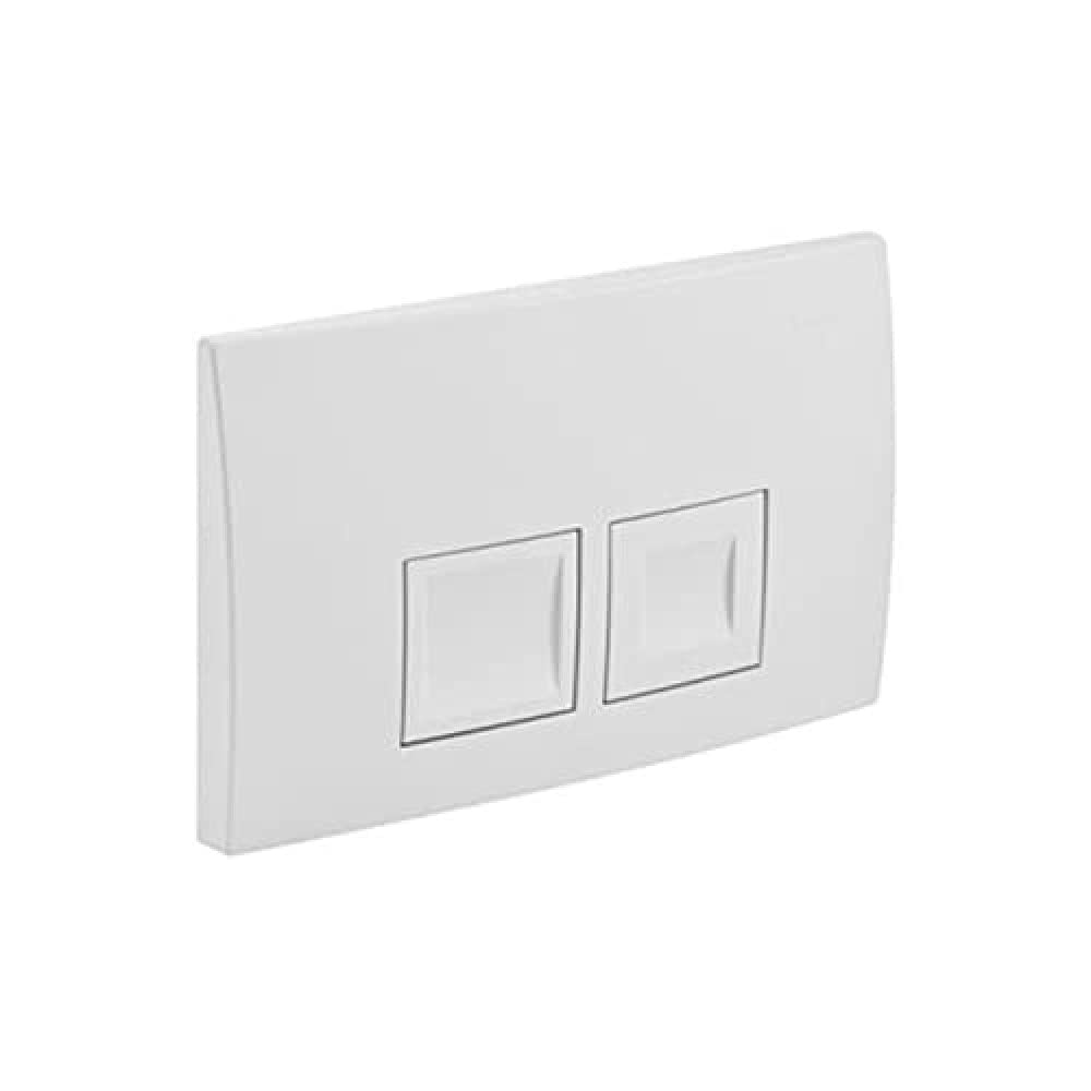 Geberit 115135461 Betätigungsplatte Delta50 für 2-Mengen-Spülung, matt-chrome