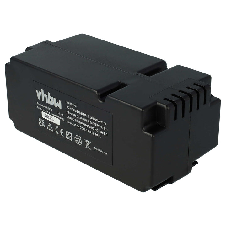 vhbw Akku kompatibel mit Garden Feelings R800Easy Rasenmäher Rasenroboter (1500mAh, 25,2V, Li-Ion)