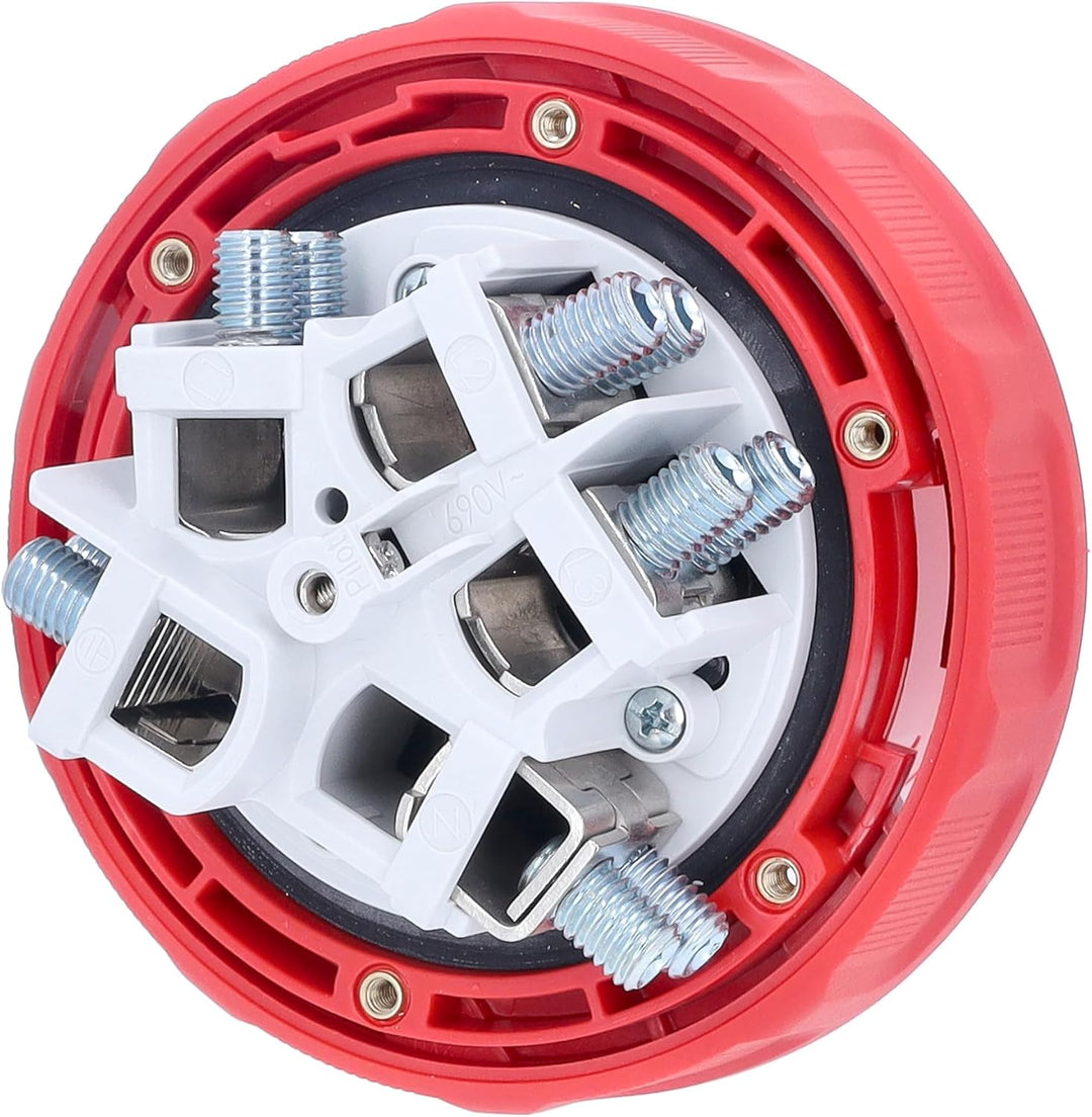 as - Schwabe 61429 MENNEKES CEE-Kupplung 400V 125A, rot, mit Schraubanschluss CEE Kupplung 400 V / 1