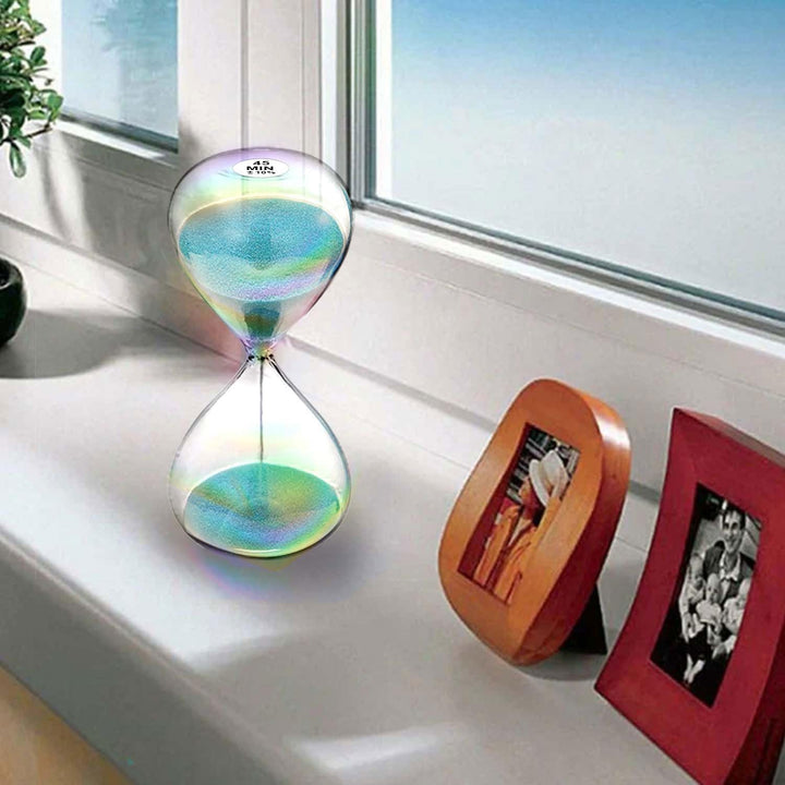SuLiao Sanduhr, 45 Minuten, türkis, 45 Min Hourglass Sand Time, grosses Sandglas, reloj de Arena 45