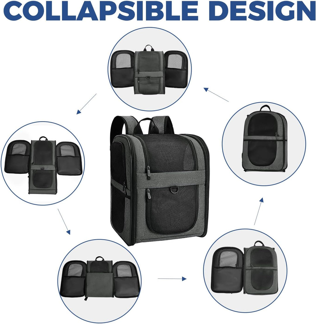 Apollo Walker Pet Carrier Backpack for Large/Small Cats and Dogs, Puppies, Safety Features and Cushi