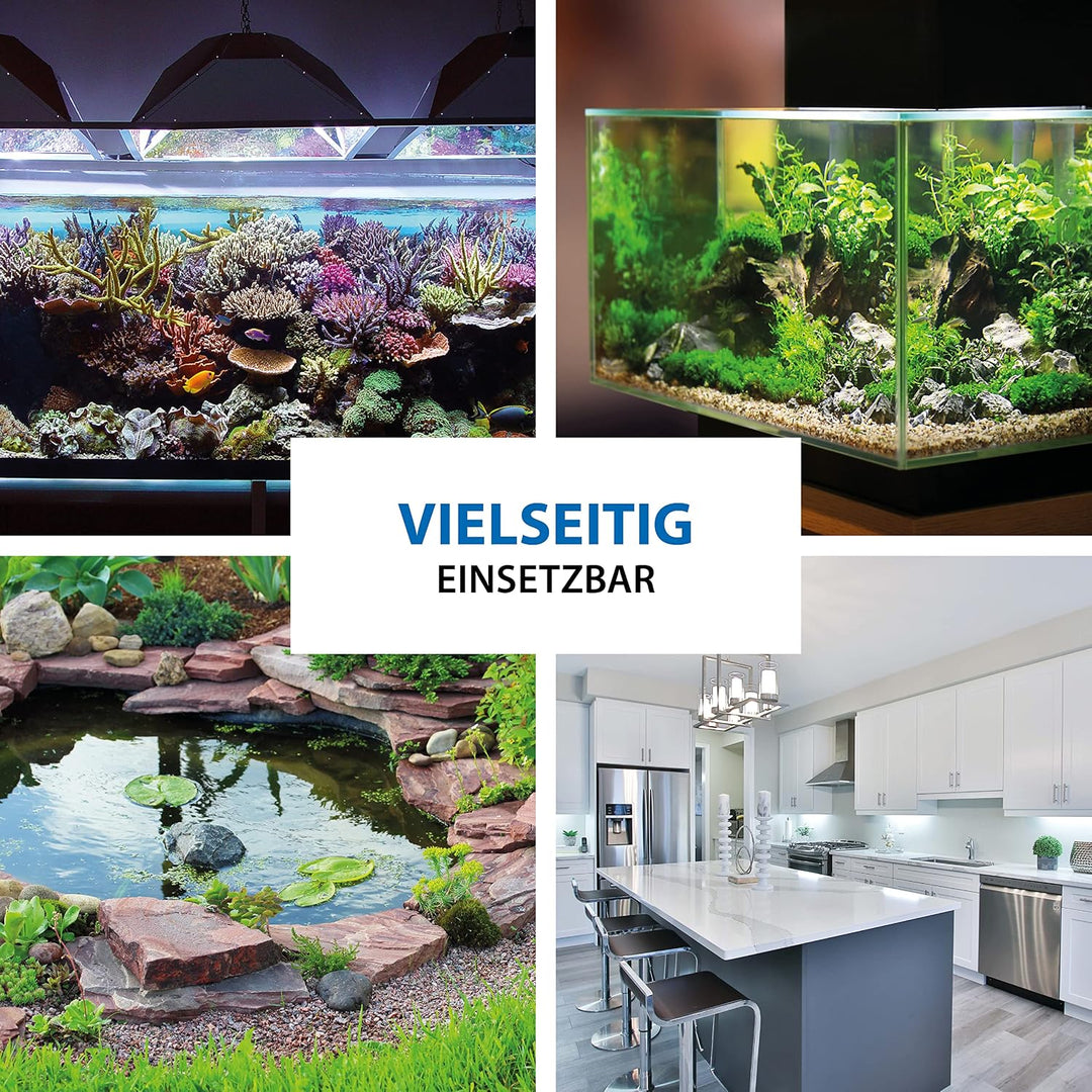 ARKA PVC-Schlauch - 16/22 mm, 5 m, Grau - Langlebiger Flexschlauch ideal für Aquarien, Teiche, Haush