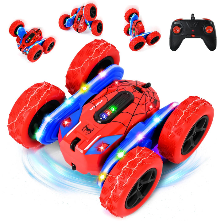 Ferngesteuertes Auto Spielzeug, 2.4Ghz 360° RC Auto Flip, 4WD Drift Spider RC Autos, Monstertruck Re