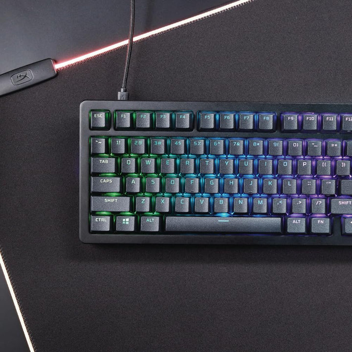 HyperX Alloy Rise 75 Mechanische Gaming-Tastatur, Netzwerk-Switches, Hot-Swap, 75% Format, austausch
