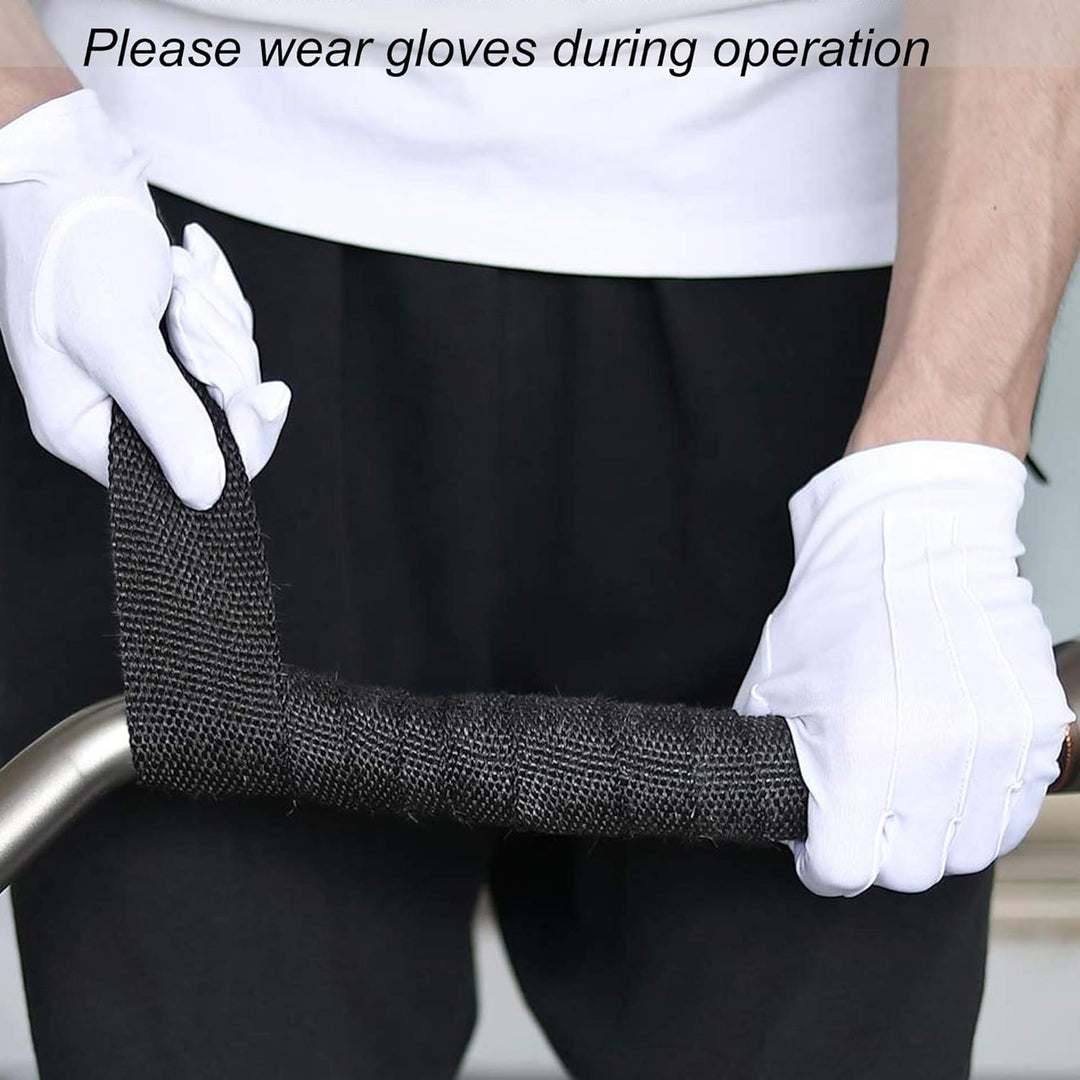 Yizhet 15m Hitzeschutzband Auspuff Hitzeschutzband Basaltfaser Auspuffband Motorrad Hitzeschutzband