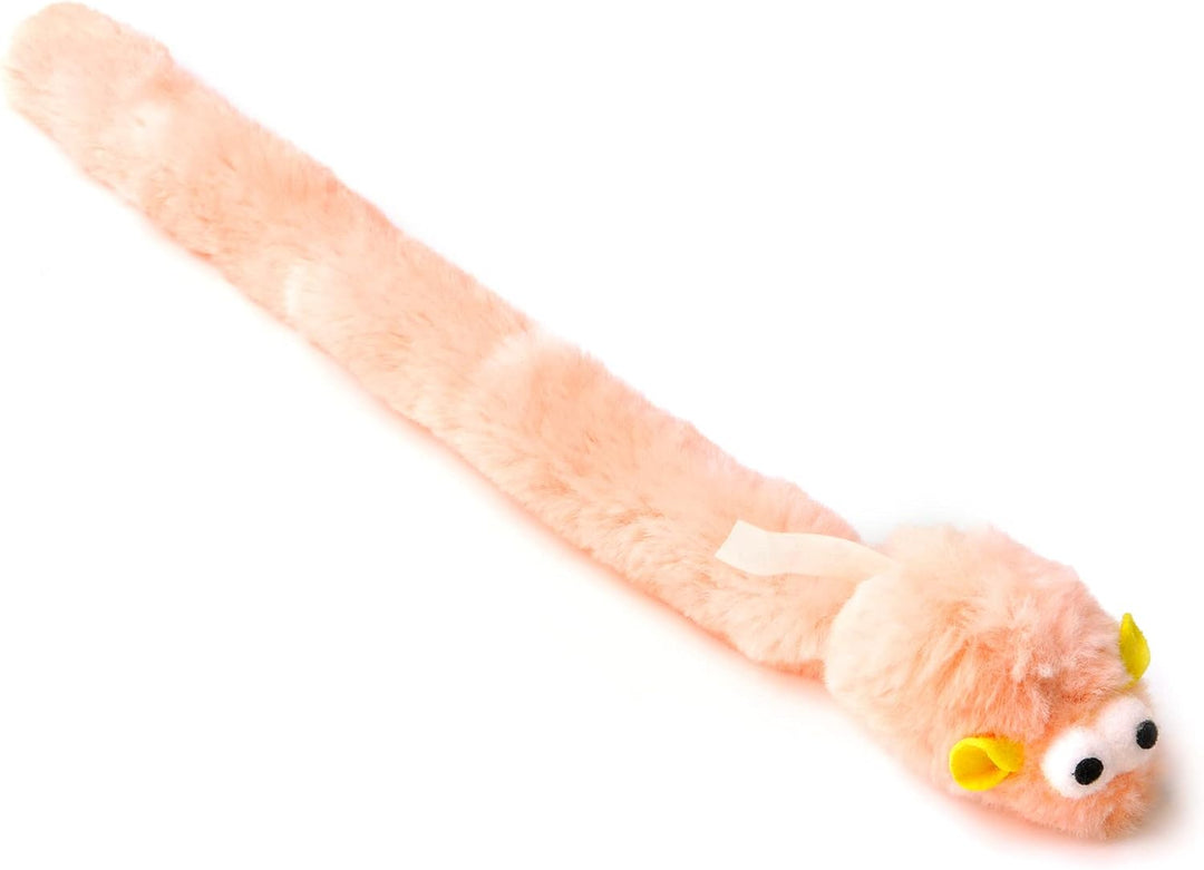 Chiwava 4 Packungen 15 Zoll Lange weiche Plüsch Katze spielt Mäuse mit Glocke Rascheln Ton Kleine Ma